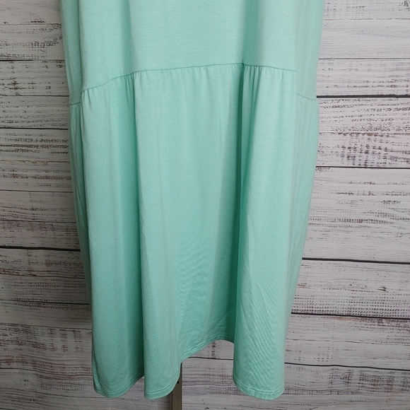New EILEEN Fisher mint drop waist dress size - Picture 4 of 13